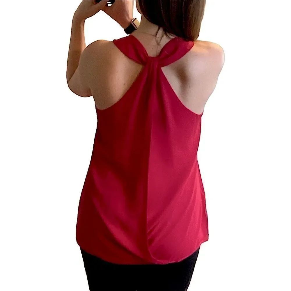Banana Republic Drapey Red Tank Top XS